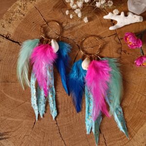 Kolczyki Rajskie Ptaki Kahni