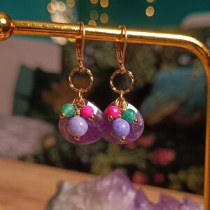 Kolczyki Maluszki z Ametystem