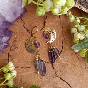 Kolczyki z Fluorytami